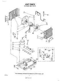 04 - Unit parts for Whirlpool Air Conditioner AHJP0721 / from AppliancePartsPros.com