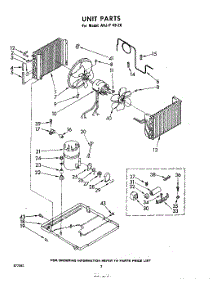 02 - Unit parts for Whirlpool Air Conditioner AHJP4920 / from AppliancePartsPros.com