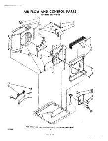 04 - Air Flow And Control parts for Whirlpool Air Conditioner AHJP4920 / from AppliancePartsPros.com