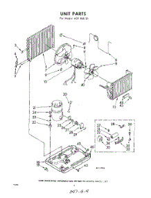 04 - Unit parts for Whirlpool Air Conditioner ADFP6021 / from AppliancePartsPros.com