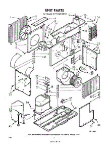 02 - Section parts for Whirlpool Air Conditioner AVTE094310 / from AppliancePartsPros.com