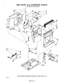 06 - Air Flow And Control parts for Whirlpool Air Conditioner ADFP6022 / from AppliancePartsPros.com