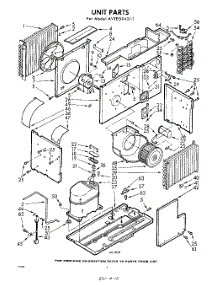 02 - Section parts for Whirlpool Air Conditioner AVTE094311 / from AppliancePartsPros.com