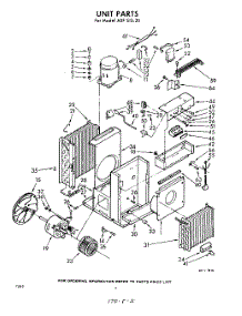 02 - Section parts for Whirlpool Air Conditioner AXFS1020 / from AppliancePartsPros.com