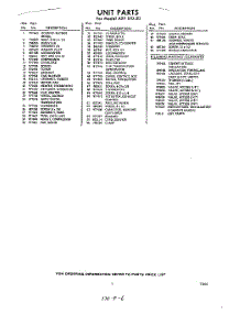 03 - Section parts for Whirlpool Air Conditioner AXFS1020 / from AppliancePartsPros.com