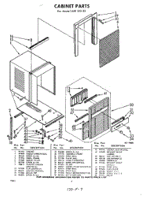 04 - Section parts for Whirlpool Air Conditioner AXFS1020 / from AppliancePartsPros.com
