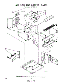 06 - Air Flow And Control parts for Whirlpool Air Conditioner ADFP8020 / from AppliancePartsPros.com
