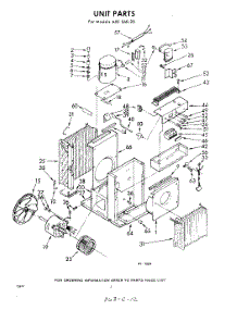 02 - Section parts for Whirlpool Air Conditioner AXFS6020 / from AppliancePartsPros.com