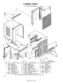 04 - Section parts for Whirlpool Air Conditioner AXFS6020 / from AppliancePartsPros.com