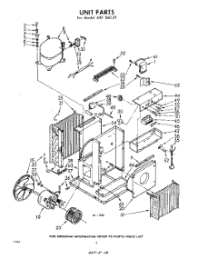 02 - Section parts for Whirlpool Air Conditioner AXFS6021 / from AppliancePartsPros.com