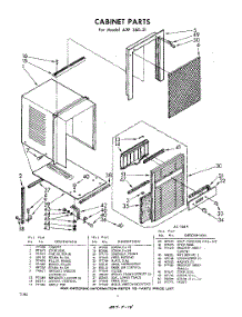 04 - Section parts for Whirlpool Air Conditioner AXFS6021 / from AppliancePartsPros.com