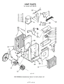 02 - Section parts for Whirlpool Air Conditioner AXFS8020 / from AppliancePartsPros.com