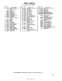 03 - Section parts for Whirlpool Air Conditioner AXFS8020 / from AppliancePartsPros.com
