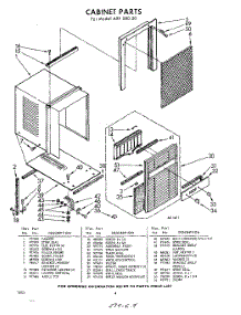 04 - Section parts for Whirlpool Air Conditioner AXFS8020 / from AppliancePartsPros.com