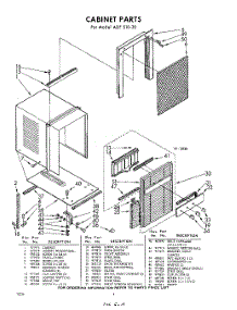 04 - Section parts for Whirlpool Air Conditioner ADFS1020 / from AppliancePartsPros.com
