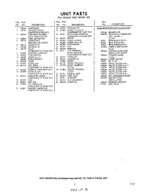 03 - Lit / Optional parts for Whirlpool Air Conditioner AXFW0940 / from AppliancePartsPros.com