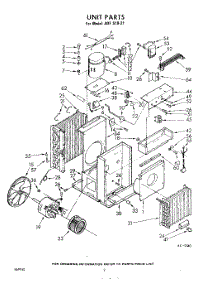 02 - Unit parts for Whirlpool Air Conditioner ADFS1021 / from AppliancePartsPros.com