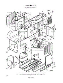 02 - Section parts for Whirlpool Air Conditioner AVTE097110 / from AppliancePartsPros.com
