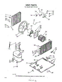 02 - Unit parts for Whirlpool Air Conditioner AXFW1240 / from AppliancePartsPros.com