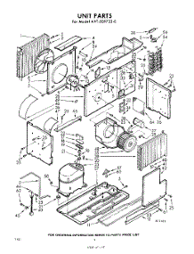 02 - Section parts for Whirlpool Air Conditioner AVTE097330 / from AppliancePartsPros.com
