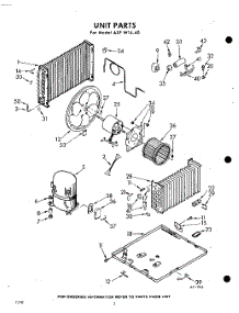 02 - Unit parts for Whirlpool Air Conditioner AXFW1440 / from AppliancePartsPros.com