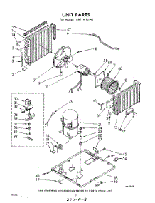 02 - Section parts for Whirlpool Air Conditioner AXFW1540 / from AppliancePartsPros.com