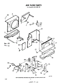 02 - Section parts for Whirlpool Air Conditioner AXH08020 / from AppliancePartsPros.com
