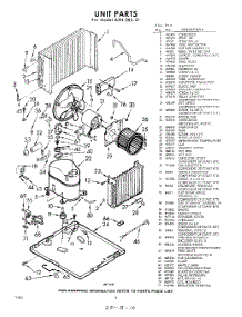 04 - Section parts for Whirlpool Air Conditioner AXH08021 / from AppliancePartsPros.com