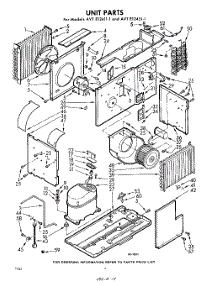 02 - Section parts for Whirlpool Air Conditioner AVTE124111 / from AppliancePartsPros.com