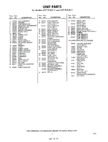 03 - Section parts for Whirlpool Air Conditioner AVTE124111 / from AppliancePartsPros.com
