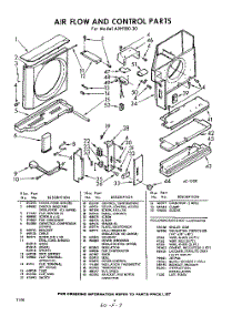 04 - Air Flow And Control parts for Whirlpool Air Conditioner AXH18030 / from AppliancePartsPros.com