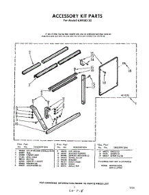 05 - Accessory Kit parts for Whirlpool Air Conditioner AXH18030 / from AppliancePartsPros.com