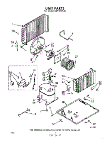 02 - Unit parts for Whirlpool Air Conditioner ADFW0940 / from AppliancePartsPros.com