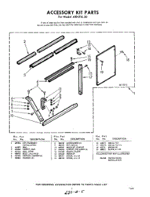 05 - Accessory Kit parts for Whirlpool Air Conditioner AXH21030 / from AppliancePartsPros.com