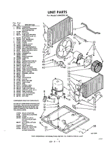 03 - Unit parts for Whirlpool Air Conditioner AXH22030 / from AppliancePartsPros.com