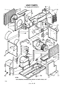 02 - Section parts for Whirlpool Air Conditioner AVTE124131 / from AppliancePartsPros.com
