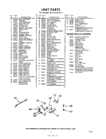 03 - Section parts for Whirlpool Air Conditioner AVTE124131 / from AppliancePartsPros.com