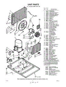 02 - Section parts for Whirlpool Air Conditioner AXH27030 / from AppliancePartsPros.com