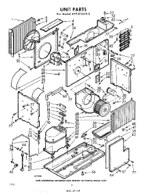 02 - Section parts for Whirlpool Air Conditioner AVTE124132 / from AppliancePartsPros.com