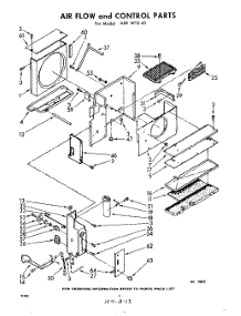 04 - Air Flow And Control parts for Whirlpool Air Conditioner ADFW1240 / from AppliancePartsPros.com