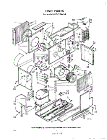 02 - Section parts for Whirlpool Air Conditioner AVTE124412 / from AppliancePartsPros.com