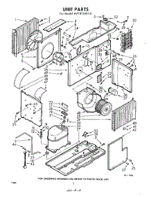 02 - Section parts for Whirlpool Air Conditioner AVTE124510 / from AppliancePartsPros.com