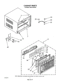 06 - Cabinet parts for Whirlpool Air Conditioner BHAC1830XS0 / from AppliancePartsPros.com