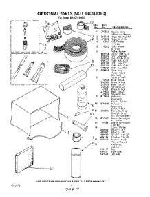 08 - Section parts for Whirlpool Air Conditioner BHAC1830XS0 / from AppliancePartsPros.com