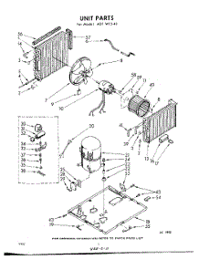 02 - Unit parts for Whirlpool Air Conditioner ADFW1540 / from AppliancePartsPros.com