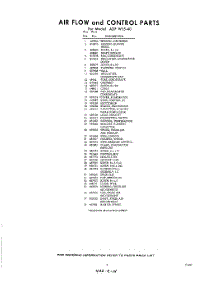 05 - Section parts for Whirlpool Air Conditioner ADFW1540 / from AppliancePartsPros.com