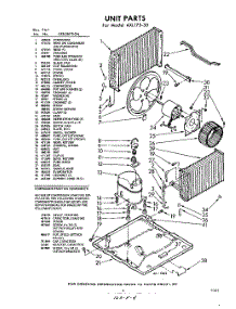 03 - Unit parts for Whirlpool Air Conditioner AXL17530 / from AppliancePartsPros.com