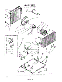 02 - Unit parts for Whirlpool Air Conditioner ADFW1541 / from AppliancePartsPros.com
