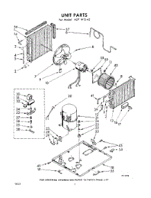 02 - Unit parts for Whirlpool Air Conditioner ADFW1542 / from AppliancePartsPros.com
