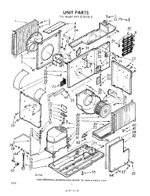 02 - Section parts for Whirlpool Air Conditioner AVTE127133 / from AppliancePartsPros.com
